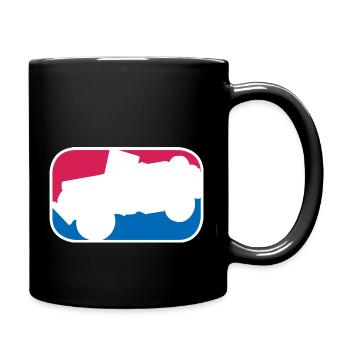 Geländewagen SUV Allrad offroad lustiges Geschenk - Tasse einfarbig - Schwarz - Rechts