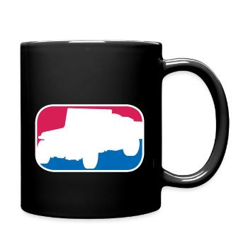 Geländewagen SUV Auto offroad lustiges Geschenk - Tasse einfarbig - Schwarz - Rechts