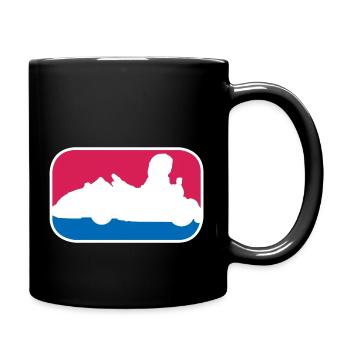 Kart Gokart Racing Formel tuning lustige Geschenk - Tasse einfarbig - Schwarz - Rechts