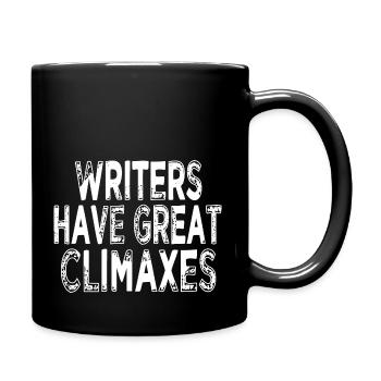 funny contentwriter blog bicycle humor cycling - Tasse einfarbig - Schwarz - Rechts