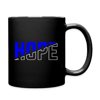 Hope - Tasse einfarbig - Schwarz - Rechts