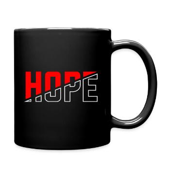 Hope - Tasse einfarbig - Schwarz - Rechts