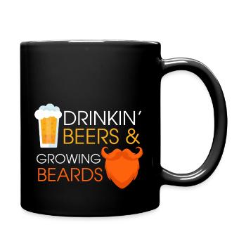 boire des bières et faire pousser la barbe Concevoir pour un - Mug uni - noir - Droite