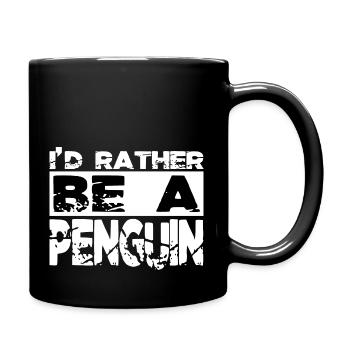 chinstrap penguin happy emperor penguin aotearoa - Tasse einfarbig - Schwarz - Rechts