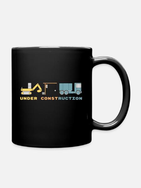 Under Construction - Full Colour Mug - black