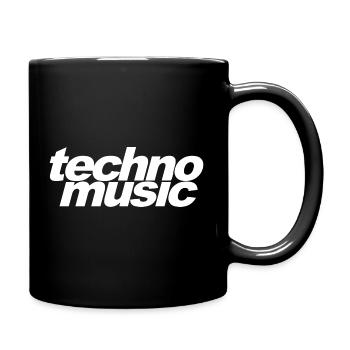 techno music cadeau - Mug uni - noir - Droite