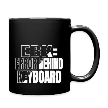 funny sayings glitch hack out gift idea birthday - Tasse einfarbig - Schwarz - Rechts