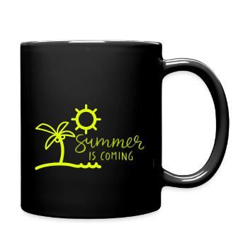L’été arrive - Mug uni - noir - Droite