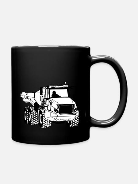 Camion à benne basculante - camion - camion - Mug uni - noir