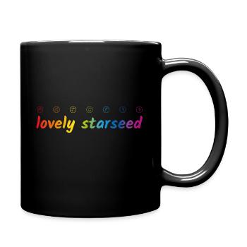 lovely starseed - Tasse einfarbig - Schwarz - Rechts