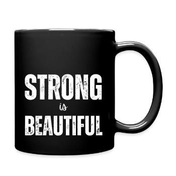 Strong Is Beautiful - Full Colour Mug - black - Right