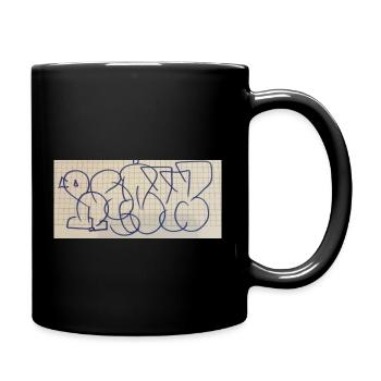 Throw Up on T-Shirt - Full Colour Mug - black - Right
