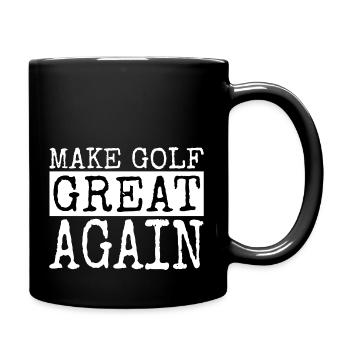 golf shirt golf funny birthday present gift - Full Colour Mug - black - Right