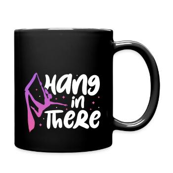 Hang in there - Tasse einfarbig - Schwarz - Rechts