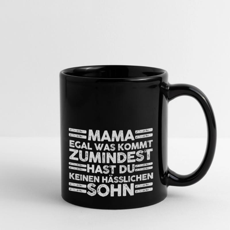 Sohn Muttertag Mutter Mama Tasse einfarbig