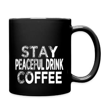 Gift Idea Milk Drinking Morning Geek RoastedBeans - Full Colour Mug - black - Right
