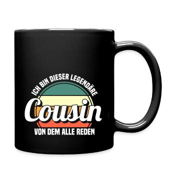 Cousin - Tasse einfarbig - Schwarz - Rechts