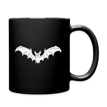 Fledermaus chauve-souris blanche goth - Mug uni - noir - Droite