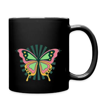 Butterfly - Tasse einfarbig - Schwarz - Rechts