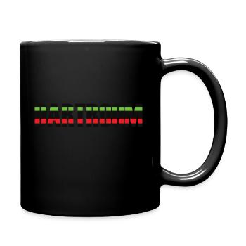 Dartroom multicolor black - Tasse einfarbig - Schwarz - Rechts