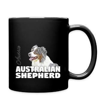 Australian Shepherd - Full Colour Mug - black - Right
