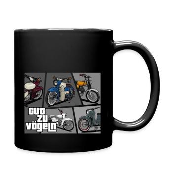 S51, Habicht, Sperber, KR51/1 // Gut zu Vögeln - Tasse einfarbig - Schwarz - Rechts