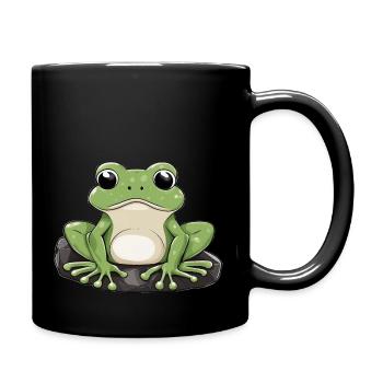 The Green Frog - Full Colour Mug - black - Right
