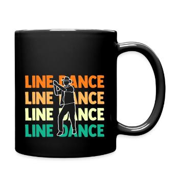 Danseur de danse en ligne - Mug uni - noir - Droite