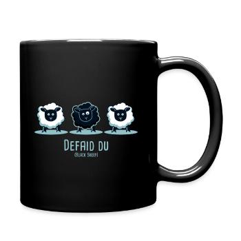 Defaid Du (Mouton noir) - Mug uni - noir - Droite