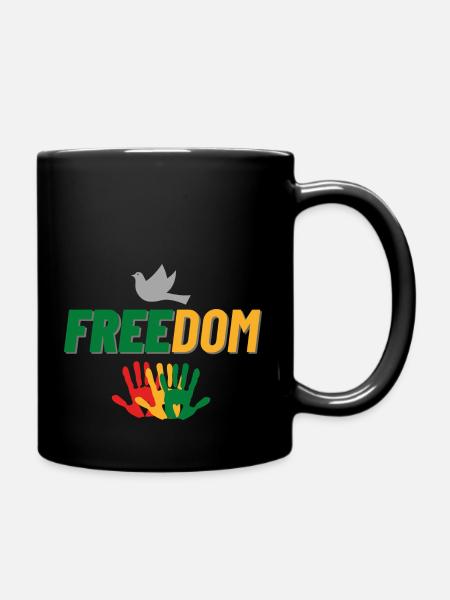 Freedom - Tasse einfarbig - Schwarz