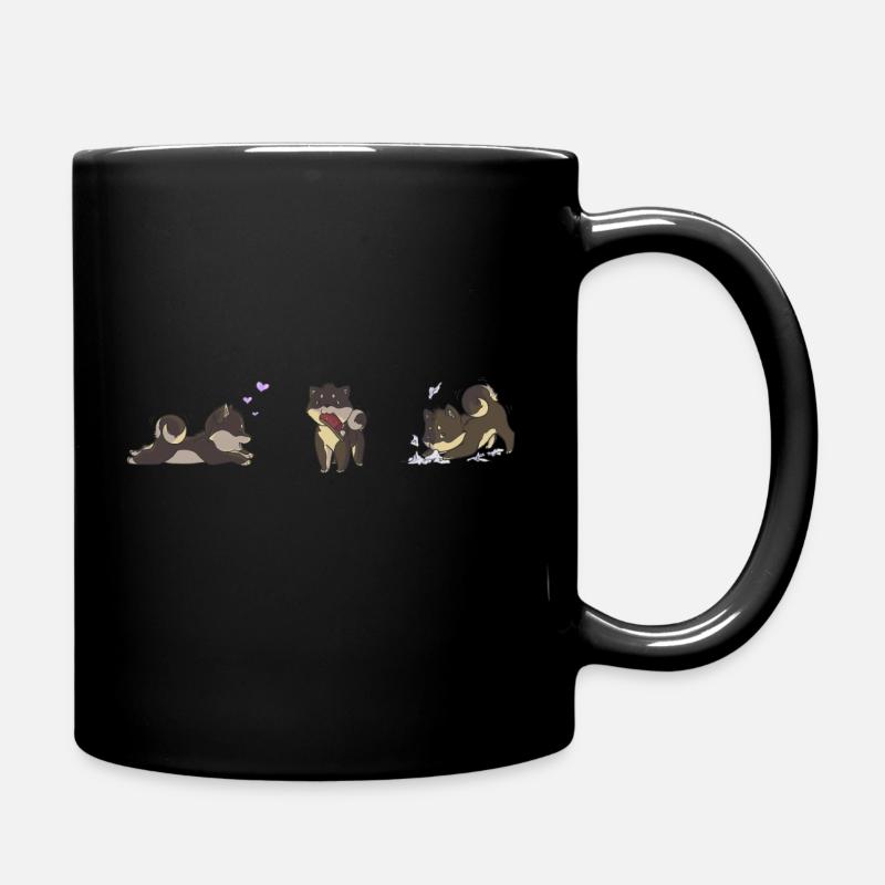 shiba - Tasse einfarbig - Schwarz