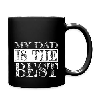 btc amusant drôle amour cadeau famille crête amusant - Mug uni - noir - Droite