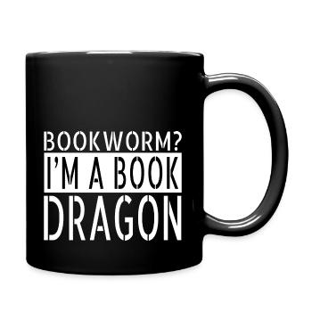 comics bibliophile bookish stuff bday green - Tasse einfarbig - Schwarz - Rechts