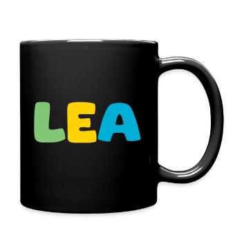 Name - Lea - Full Colour Mug - black - Right