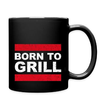 Born To Grill - Cadeau amusant pour les amateurs de grillades - Mug uni - noir - Droite