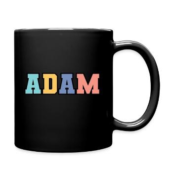 Name - Adam - Full Colour Mug - black - Right