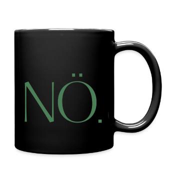 NO. One shirt, one word. - Full Colour Mug - black - Right
