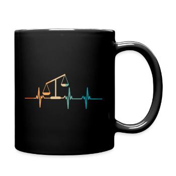 Heartbeat Balance - Full Colour Mug - black - Right