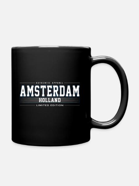 Amsterdam - Mug uni - noir