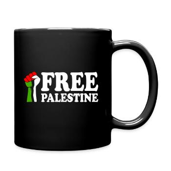 Free palestine - Mug uni - noir - Droite