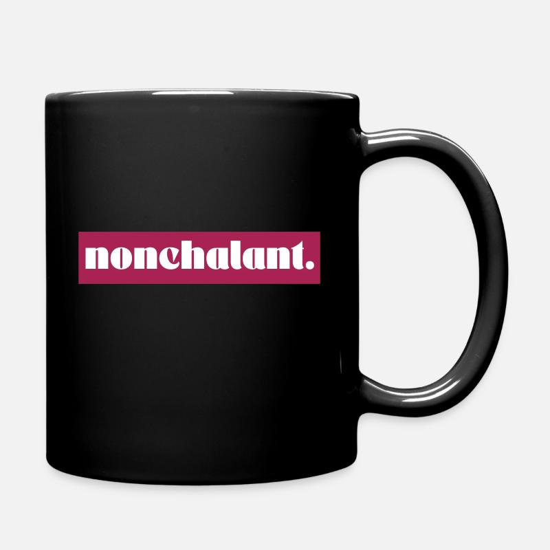 Cool & Lässig - Nonchalant - Tasse einfarbig - Schwarz