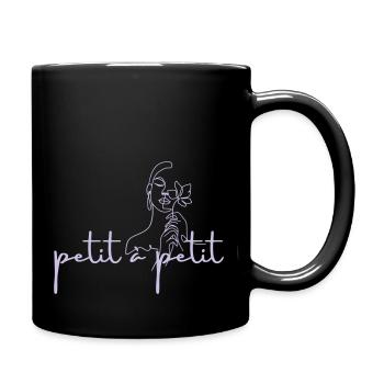 Step by Step - Schritt für Schritt - Tasse einfarbig - Schwarz - Rechts