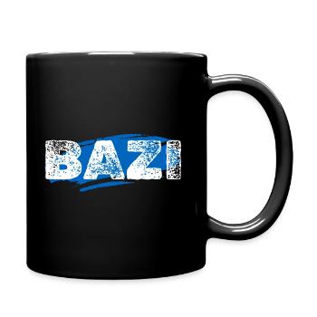 BAZI Bayern Bayerisch Lustig Geschenk - Tasse einfarbig - Schwarz - Rechts