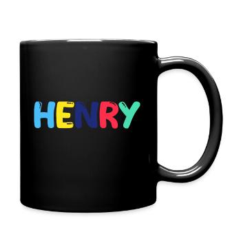 Name - Henry - Full Colour Mug - black - Right
