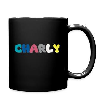 Name - Charly - Full Colour Mug - black - Right