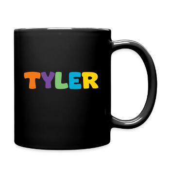 Name - Tyler - Full Colour Mug - black - Right