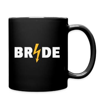 Bride Flash (Mariée / Enterrement de vie de garçon / Enterrement de vie de garçon / NEG) - Mug uni - noir - Droite