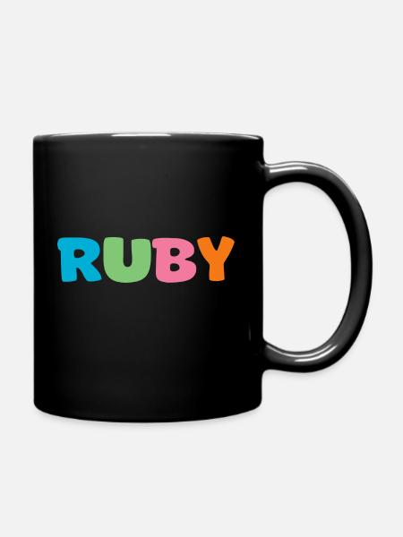 Name - Ruby - Full Colour Mug - black