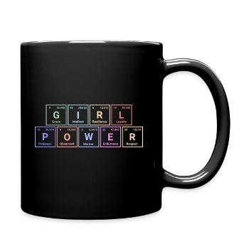 Girl power - Empowerment Elements Periodic Table - Full Colour Mug - black - Right
