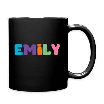 Name - Emily - Full Colour Mug - black - Right